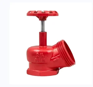 Brazilian style 45° PN16 Fire Hydrant Angle Valve 2.5 inch DN65 Angled Floor mounted Valve for Fire and Rescue Systems