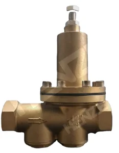 Bronze Pressure Reducing Valve with Gauge
