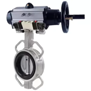 Butterfly Valve Stainless Steel AISI 304 Compact Flanged Manual WBV3131P-2W-Fb-H Wafer Body