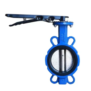 Butterfly Valve Wafer Type Concentric Soft Sealing D71X 16Q Sewage Treatment Ductile Cast Iron EPDM Seat Manual Operation
