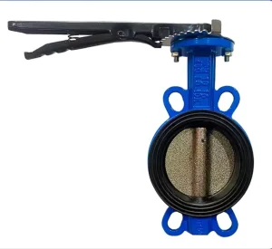 Butterfly Valve Wafer Type DN50 DN100 Ductile Iron Body PN16 Stainless Steel Manual Clamp Handle for Water Application General