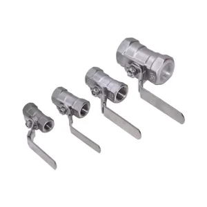 C Way 3/4 NPT Stainless Steel Ball Valve 1000psi Manual High Temp 220C PTFE Seal Gas Service