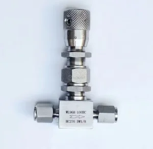 C276 Needle Valve Micro Flow Control Alloy 20 Chemical Processing Valve Hastelloy Precision Regulating Valve