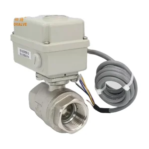 C6004 Mini Electric Actuator Ball Valve 12V 24V 220V Stainless Steel Explosion-Proof 2-Way