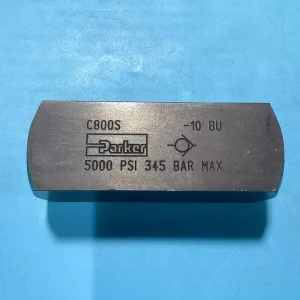C800S Colorflow Hydraulic Check Valve 1/2 NPT 5000 PSI 15 GPM Carbon Steel High Pressure Inline Valve