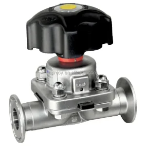 CE 3A No Dead Leg 1.5 Inch Sanitary Diaphragm Valve Ferrule Casting Body Pharmaceutical Valve Manual Handle