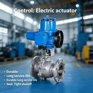 CE Certified Corrosion Resistant 304 Stainless Steel Protection Grade Water Fluid General Use Flanged Electric Ball Valve