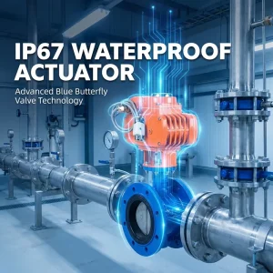 CE Certified DN100 DN150 Ductile Iron Material Electric Motorized Drive Medium Low High Pressure Wafer Butterfly Valve