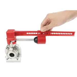CE Certified Economical Reliable Universal Adjustable ABS Lightweight Durable Pull handle Sanitary Butterfly Valve