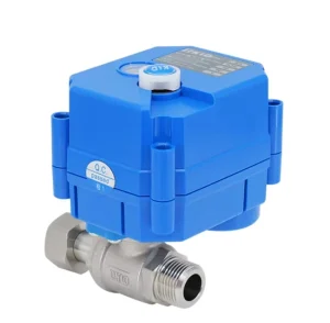 CE Certified Super Mini 2 Way Electric Motorized Ball Valve SS304 Male Thread with Water Oil Acid Control OEM