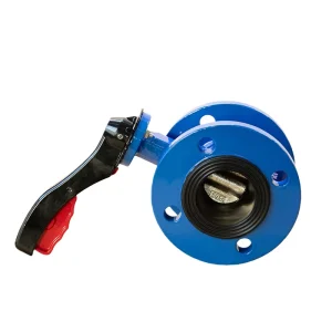 CE DN125 WCB Cast Iron Manual Lever Flange Type Butterfly Valve