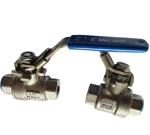 CE ISO ACS Approved Female Thread Forged Ball Valve 1” Forged Stainless Steel With Red Handle Ball Valve