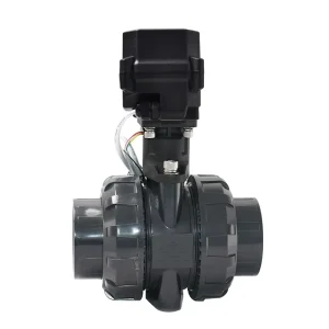 CE ROHS IP68 B150 CR202 DC 12V 24V N/C Normally Closed 2-way Electric UPVC Ball Valve 2S Open/Close