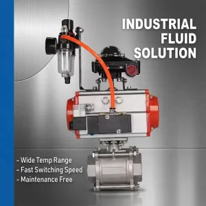 CE Standard Verified Customizable High Temperature 304 Stainless Steel 1 Inch Industrial Triple Pneumatic Thread Ball Valve