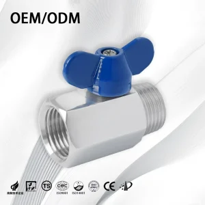 CF8 3/8″ 1/4″ 1/2″ BSPT Mini Stainless Steel Ball Valve Female to Male Manual