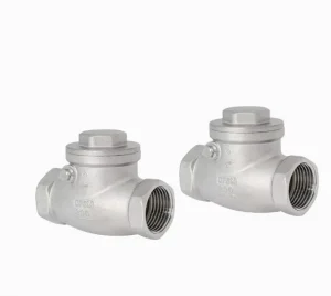 CF8 Industrial High-Pressure Check Valve Water Pipeline Female Threaded Swing Check Valve for Water Oil Gas