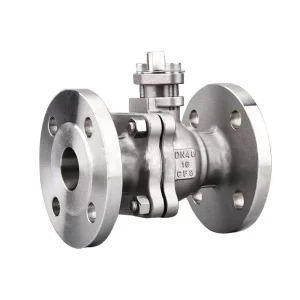 CF8 Stainless Steel 2PC Floating Ball Valve Flanged End Electric Operated Oil High Temperature OEM