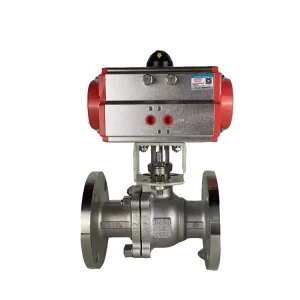 CF8M Stainless Steel Pneumatic Actuator Ball Valve Flange Ball Valve Factory OEM ODM for Industry