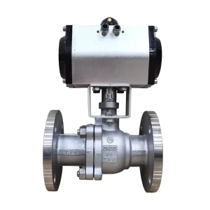 CF8M Stainless Steel Pneumatic Actuator Ball Valve Flange Ball Valve OEM ODM