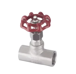 CF8M Water Switch Pressure Reducing DN25 Motorized Control Screw End B Type Pipe Stainless Steel Globe Valve