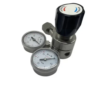 CGA220 High Pressure Regulator 3000 PSI 316L Stainless Steel Acid Compatible Pressure Reducing Valve