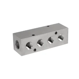 CNC Milling Machine Custom Flow Control Valve Stainless Steel Hydraulic Manifold Block Valve Body