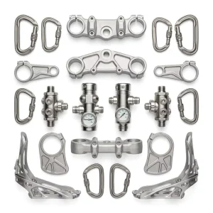 CNC Turned Parts for Diving Valve Titanium Alloy Bike Frame Clamp Components
