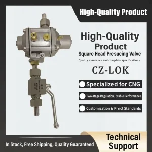 CNG Compressed Natural Gas Two Stage Straight through Regulator CZ LOK High Pressure Direct Injection Pressure Reducing Valve