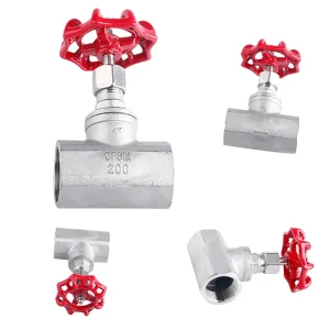 CNJS High Quality Male Thread Stop Valve SS304 DN15 DN50 High Temperature BSP Screwed Globe Angle Valve Commercial Kitchen Water