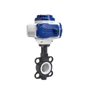 COVNA 2 Inch FKM Butterfly Valve Seal Ring Cast Iron Soft Seat on Off Electric Butterfly Valve