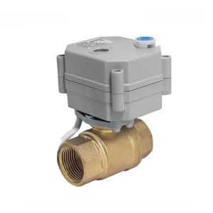 COVNA B2Bclearance Sale 110V 2 Way DN15 1 2 Inch Motorized Electric Threaded Mini Ball Valve Brass Electric Actuator Ball Valve