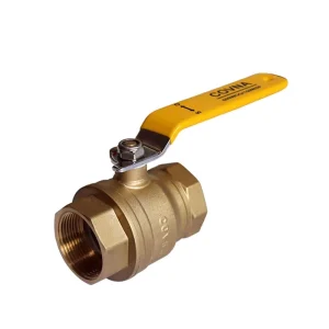 COVNA DN15 1/2 Inch 2 Way Full Port 600 WOG Female Thread Forged Brass Shut Off Yellow Handle Ball Valve for Water UPVC Brass Stainless