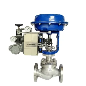 COVNA Stainless Steel Pneumatic Diaphragm Regulating Valve Flanged Sleeve Type Pneumatic Diaphragm Control Valve With Positioner