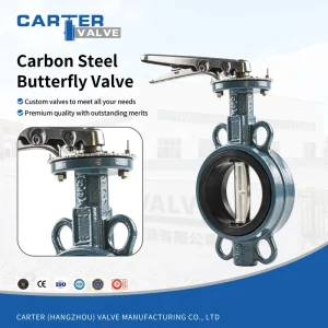 CS WCB Butterfly Valve Flanged RF Pneumatic Electric Drive Metal Hard Seal Steam Oil Medium ANSI Class 300 High Temperature