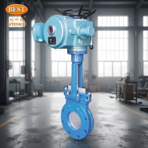 CZ DXZ43 AC 380V Cast Iron Carbon Steel Stainless Steel Electric Rising Stem Type Knife Gate Valve