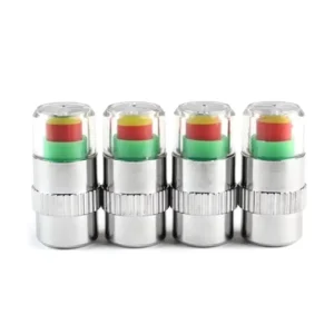Car Tire Cap Pressure Monitor Valve Stem Caps Universal Tire Valve Stem Caps for Car Bicycle and Truck (4PCS)