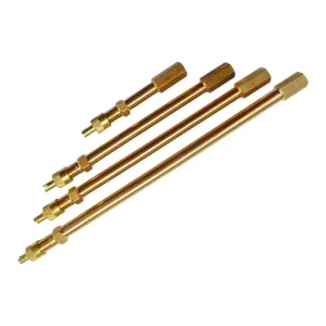 Car Tire Valve Stem Extension Rod Brass Tire Valve Extension Straight Bore for Truck Motorcycle Car 5cm/10cm/14cm/15cm/20cm