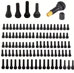 Car Tubeless Wheel Tire Valve Stems with Caps TR413 TR414 Natural Rubber Tire Valves CNC Passenger Cars SUVs