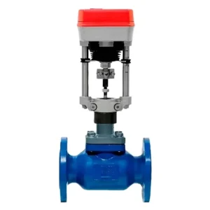 Carbon Steel 25L Cladding X20Cr13 Electric Flanged Control Valve 40 Bar VSRH1-21MP-LED-F