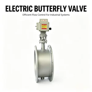 Carbon Steel Body Electric Flange Butterfly Valve Adjustable Air Valve Normal Temperature Water Ventilation Butterfly Valve