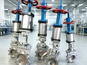 Carbon Steel Knife Gate Valve WCB DN150 PN10 Wafer Type Handwheel NBR Seated for Slurry Pulp Wastewater