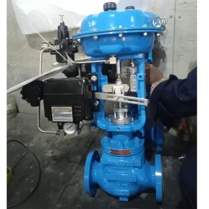 Carbon Steel/Stainless Steel Pn16/Class 150/300 Pneumatic Actuator Water Control Valve With Positioner