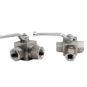 Carbon Steel Three-way Ball Valve with T-shaped Lockable Handle