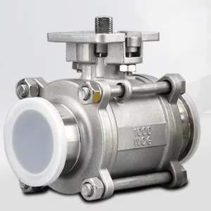 Carp Journey Q81F 3 Piece Stainless Steel Tri Clamp Floating Ball Valves Manual Operated OEM DN15 DN50 for Sanitary