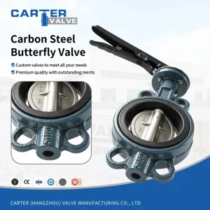 Cast Carbon Steel Butterfly Valve Lug Type Worm Gear Manual Pneumatic PTFE Seal Oil Multi fluid Medium PN16~PN100 DIN OEM