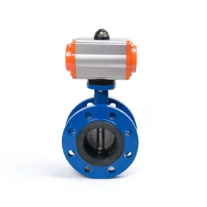 Cast Iron Double Flange ANSI Class150 Butterfly Valve Pneumatic Water Solenoid Valve Ball Valve Pneumatic Butterfly