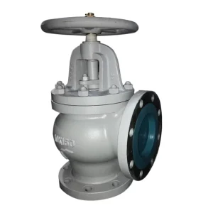 Cast Iron Globe Valves Angle Type 10K JIS F7308 Flange Ends Marine Vessel Seawater