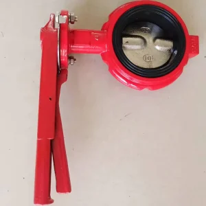 Cast Iron Marine Wafer and Handle Type Butterfly Valve Vertical Plate Ductile Iron Valves Two in Way Soft Seal Butterfly Valve