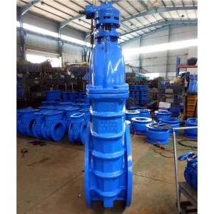 Cast Iron PN16 DN900 NRS EPDM Wedge Electric Resilient Seated Flanged Gate Valve Wedge Gate Valve Cast Iron Gate Valve