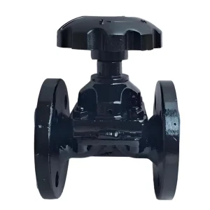 Cast Iron Pneumatic Diaphragm Valve Low Temperature DN100 Port Size General Application Customized Support